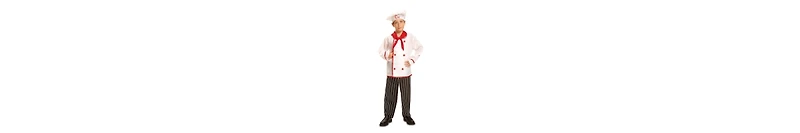 Dress Up America Kids Chef Top, Pants, Scarf & Hat Costume Set