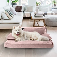 Precious Tails Orthopedic Pet Bed, Stylish Beds for Cats and Dogs, Modern Sofa Couch for Small-Medium Dog
