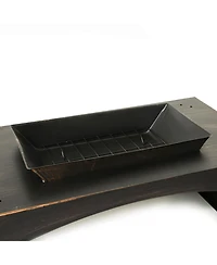 Streamdale Outdoor Wood-Burning Fireplace with Built-in Log Storage