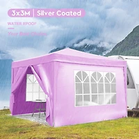 Streamdale 10'x10' Folding Canopy with Sidewalls, Upf 50+