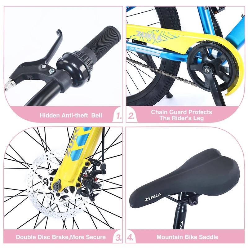 Streamdale 24" Mountain Bike for Kids 9-12