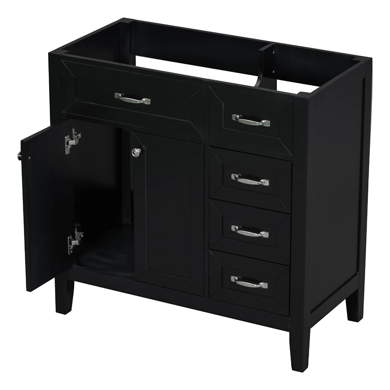 Streamdale 36" Black Vanity Cabinet Base Only