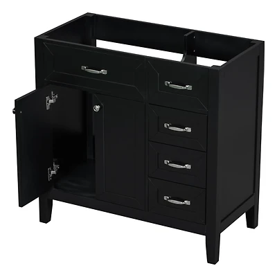 Streamdale 36" Black Vanity Cabinet Base Only