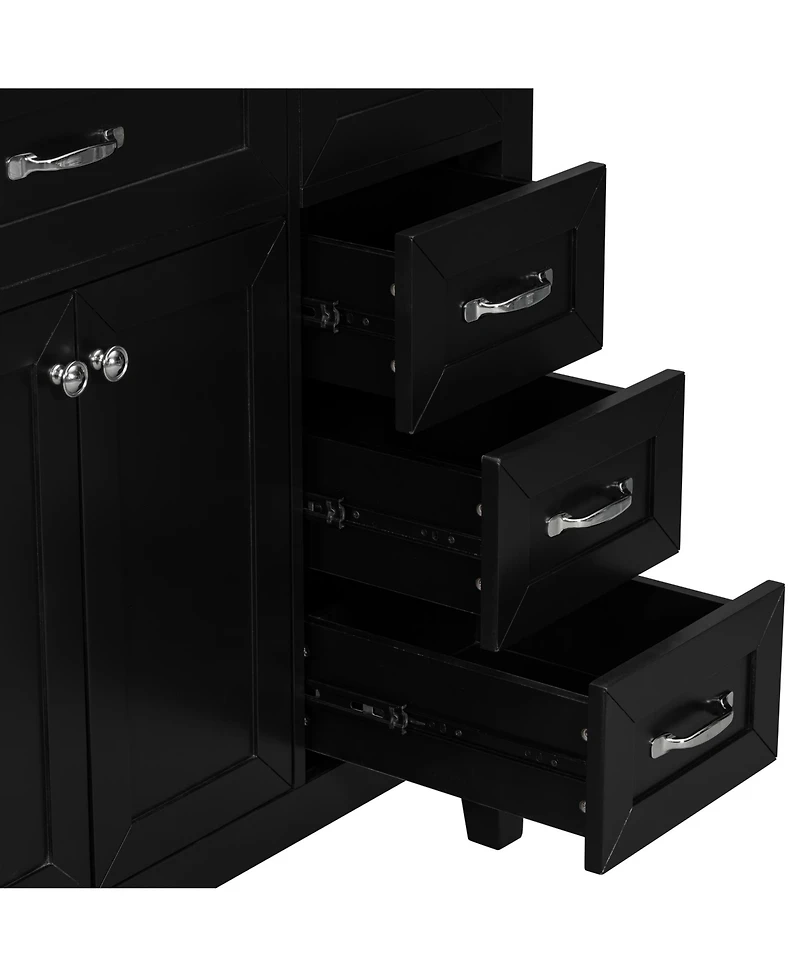 Streamdale 36" Black Vanity Cabinet Base Only