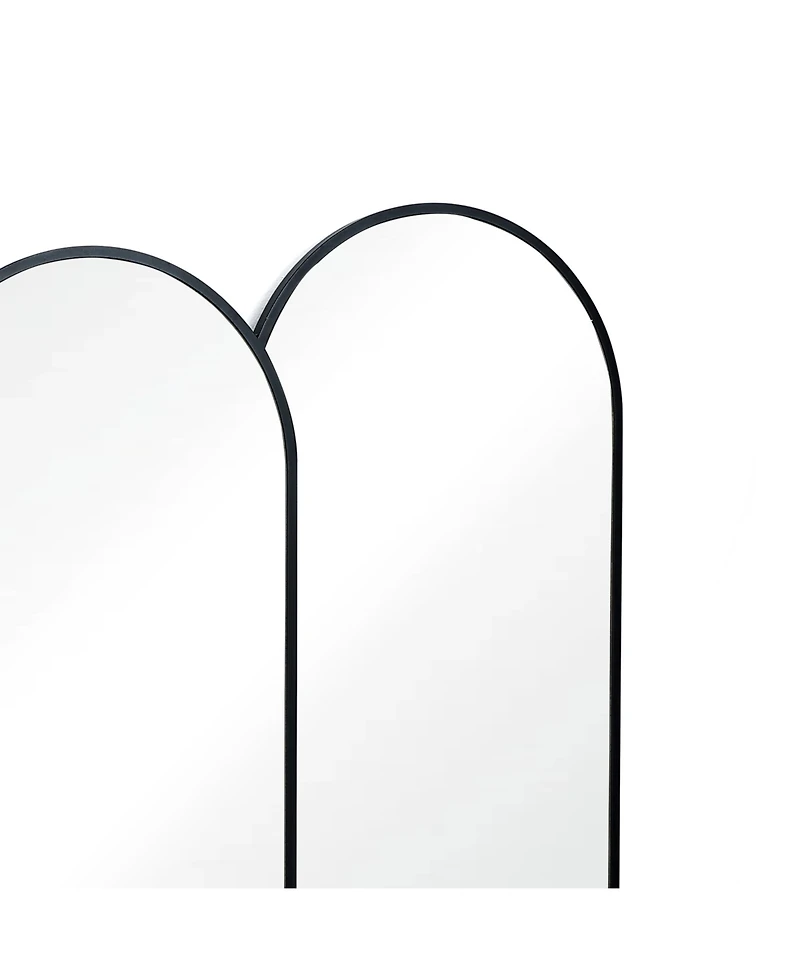 LuxenHome Triple Arch Framed Wall Mirror
