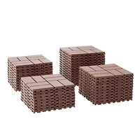 Streamdale Waterproof Interlocking Deck Tiles (44 Pc)