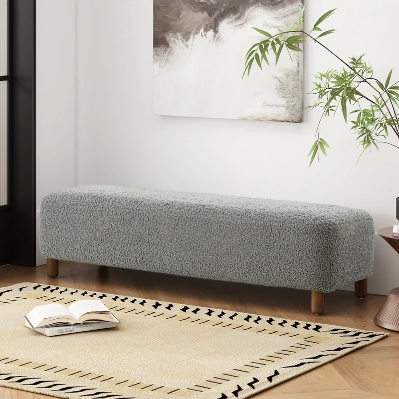 Streamdale Comfortable Ottoman, Grey