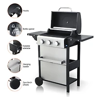 Streamdale 3-Burner Propane Bbq Grill, 25,650 Btu