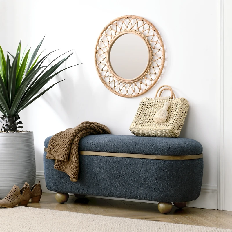 Streamdale Upholstered Storage Ottoman Bench