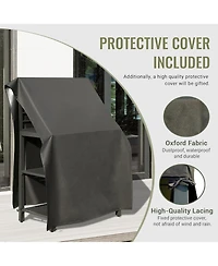 Streamdale Aluminum Kitchen Island with Storage and Cover
