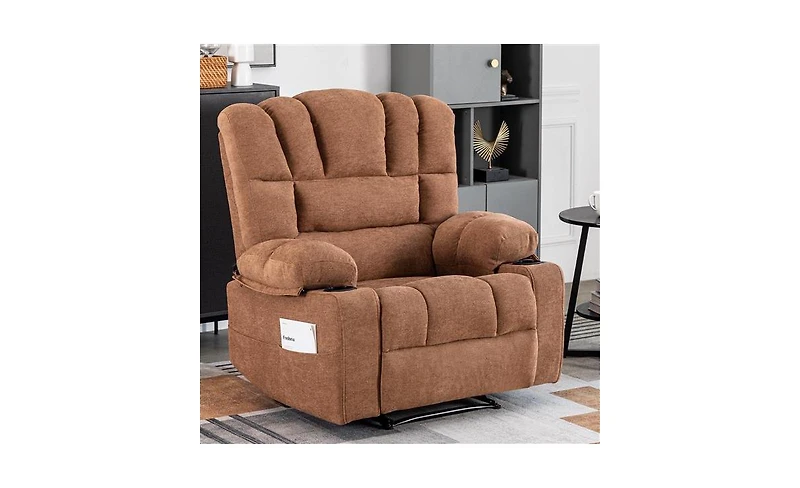 Slickblue Massage Recliner Chair Sofa with Heating and Vibration Ultimate Relaxation Furniture