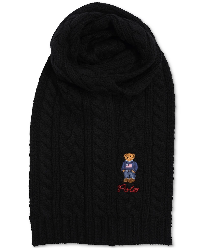 Polo Ralph Lauren Men's Cable-Knit Bear Scarf
