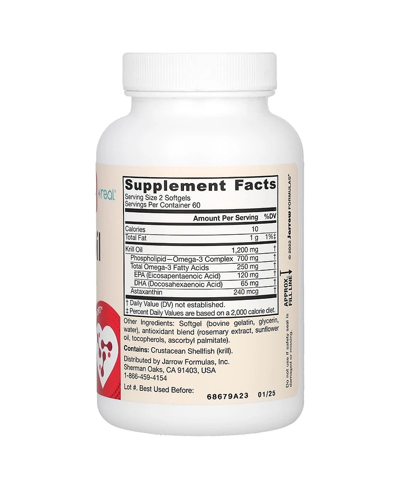 Jarrow Formulas Krill Oil 1 200 mg