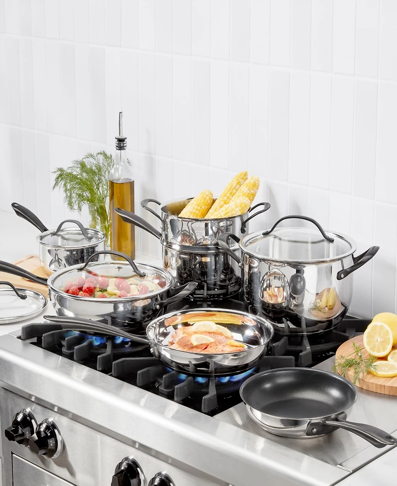 Cuisinart Radiant Pro Stainless with Brushed Titanium Finish Cookware Set, 11-Pc.