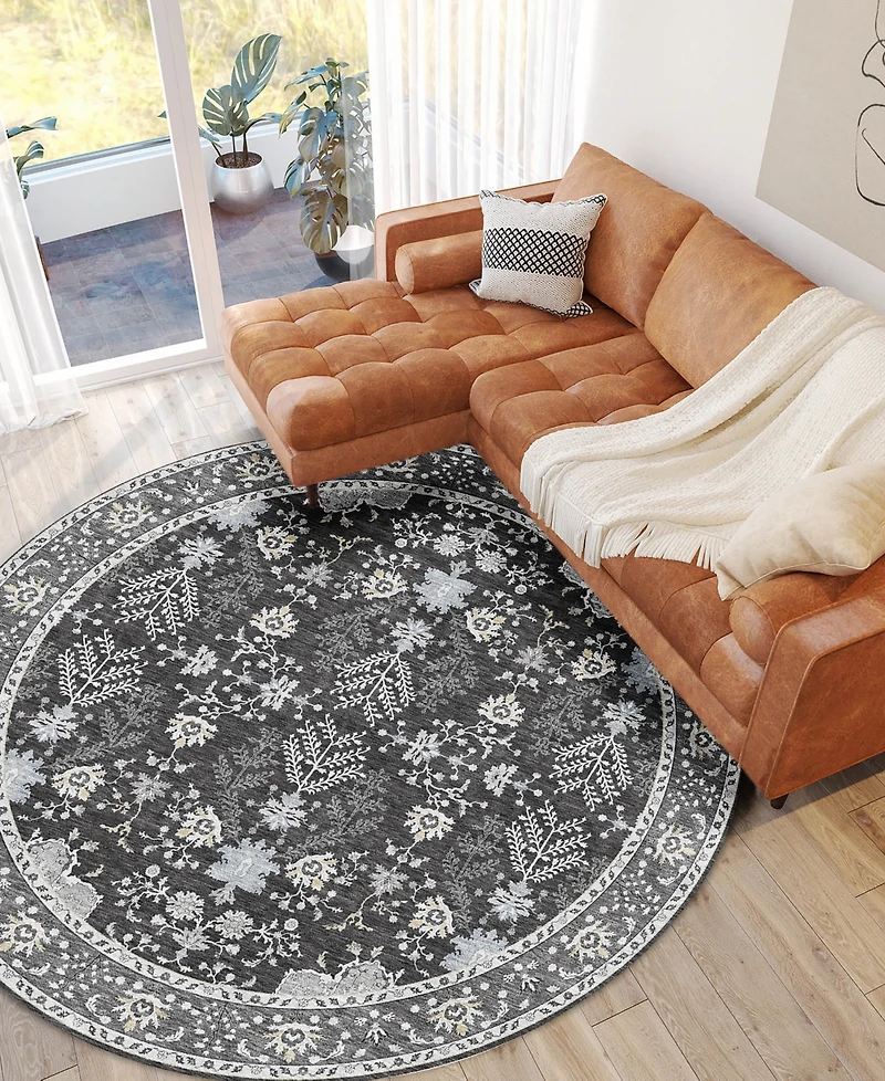 Dalyn Hatay Washable HY9 8'x8' Round Area Rug