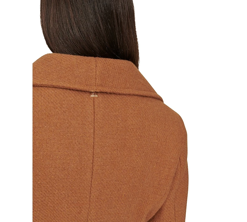 Calvin Klein Women's Double-Breasted Belted Coat