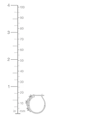 Forever Grown Diamonds Lab Grown Diamond Triple Halo Hoop Earrings (1/2 ct. t.w.) in Sterling Silver