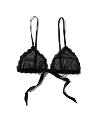 Hanky Panky Women's oh Dotted Tulle Front Tie Bralette Bra