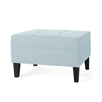 Streamdale Comfy Ottoman with Birch Legs Comfort and Style for Any Room