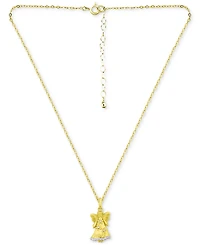 Giani Bernini Cubic Zirconia Hope Angel Pendant Necklace in 18k Gold-Plated Sterling Silver, 16" + 2" extender, Created for Macy's (Also available in