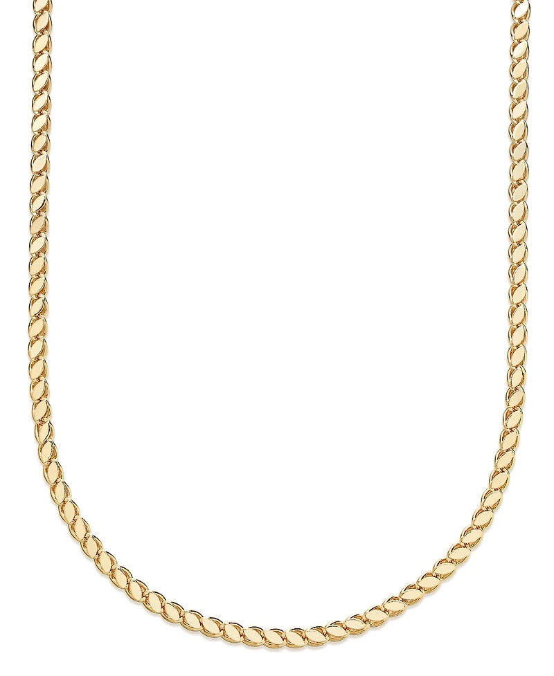 And Now This Silver, Gold Plated Brass Chain Necklace