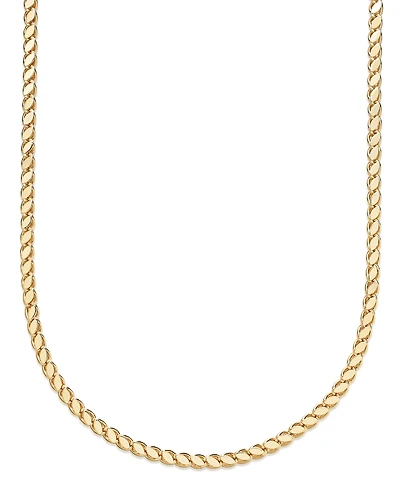 And Now This Silver, Gold Plated Brass Chain Necklace