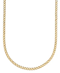 And Now This Silver, Gold Plated Brass Chain Necklace