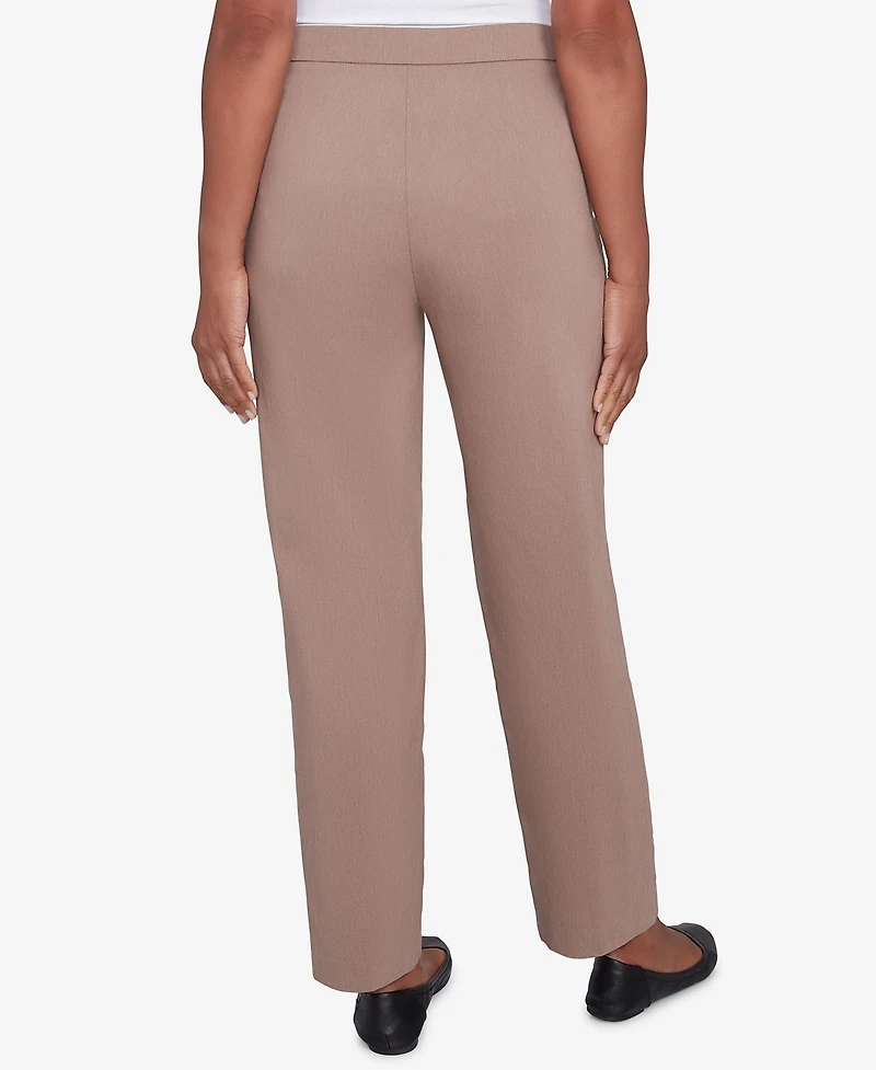 Alfred Dunner Petite Telluride Millennium Faux Fly Front Average Length Pants
