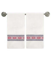 Izod Holiday Cotton 2-Pack Hand Towel Set, 16" x 28"