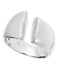 And Now This Silver, Gold Plated Brass Slit Top Ring