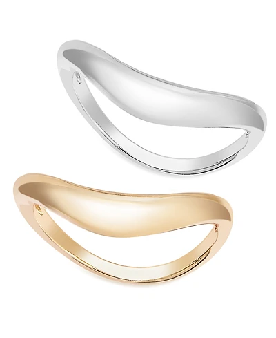 And Now This Gold and Silver Duo Stack Ring