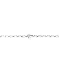 Effy Diamond Baguette & Round Cluster 18-1/2" Tennis Necklace (4-3/8 ct. t.w.) in 14k White Gold