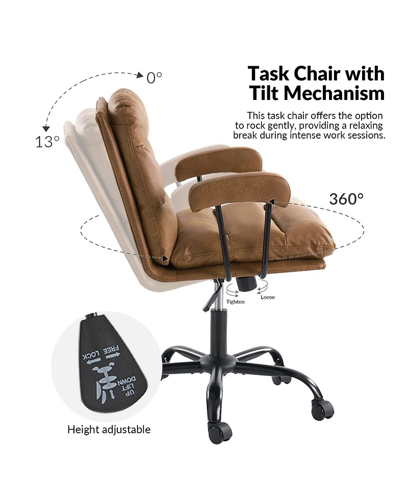 Bartholomew Modern Office Chair with Sgs International Certified Stainless Steel Gas Spring