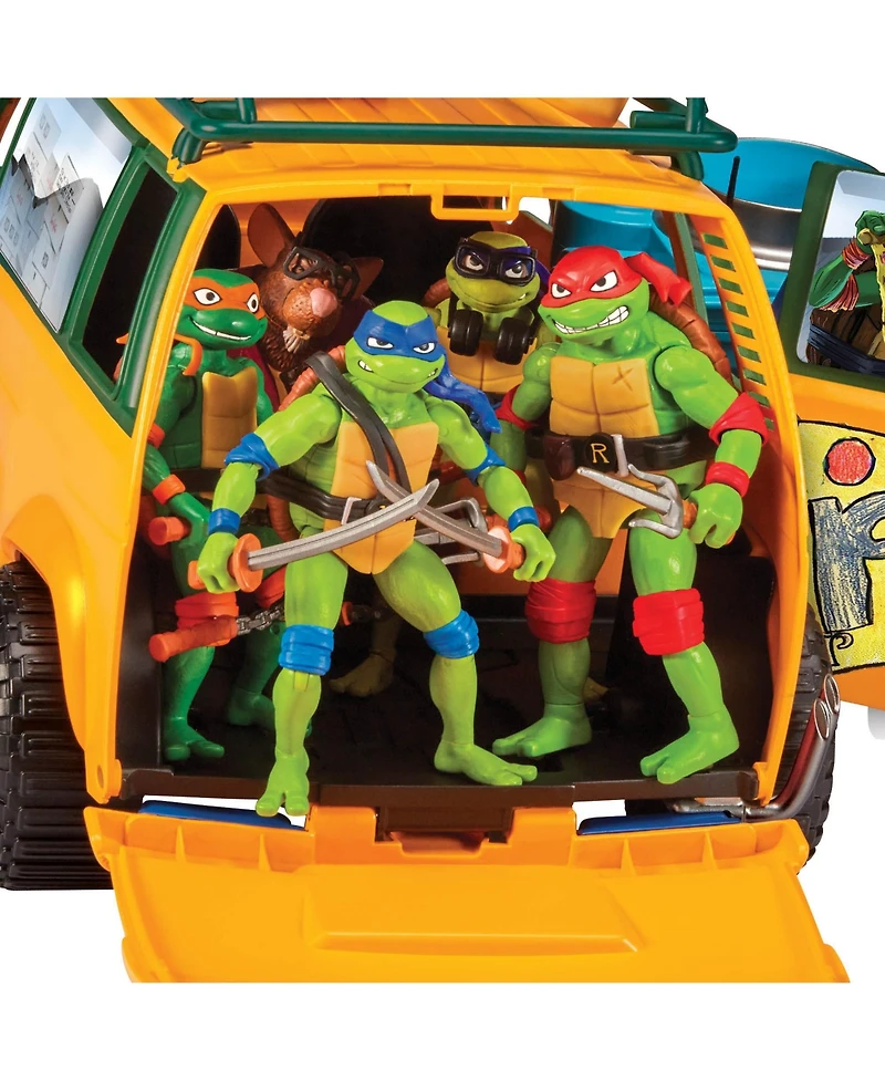 Teenage Mutant Ninja Turtles PizzaFire Van with Pizza Throwing toy