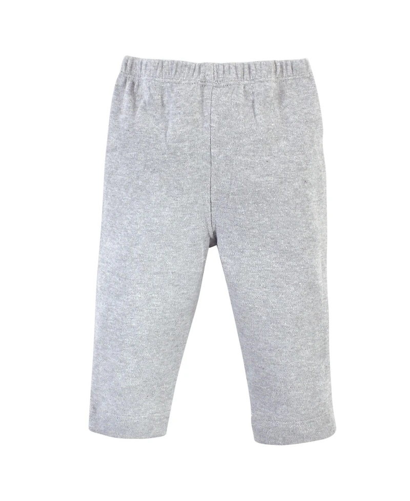 Hudson Baby Girls Cotton Hoodie, Bodysuit or Tee Top and Pant Set