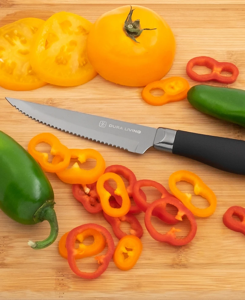 Dura Living 8-Piece Titanium Plated Steak Knife Set