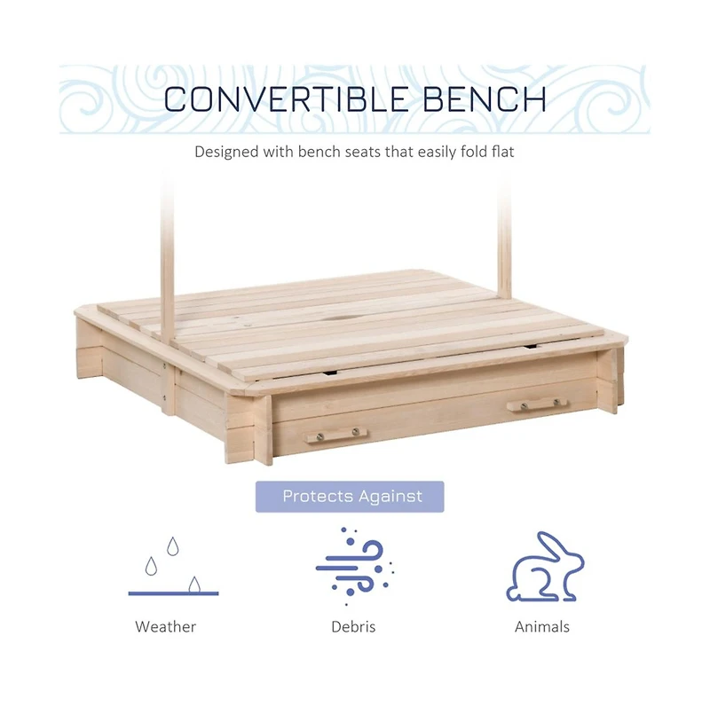 Kids Sandbox for Creative Outdoor Play – Sturdy Design, Spacious Area, and Easy to Clean