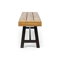 Streamdale Acacia Wood Dining Bench Outdoor Style And Durability