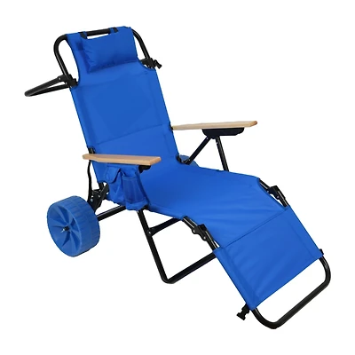 Streamdale 2-in-1 Beach Cart & Lounge Chair