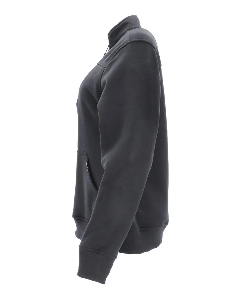 RefrigiWear Women's Quarter-Zip Fleece Sweatshirt - Insulated Ladies Work Pullover with Thermal Comfort