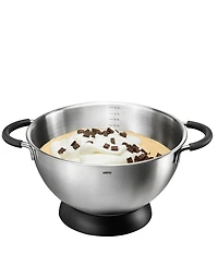Gefu Stainless Steel 4.25 Quart Mixing Bowl with Silicone Base Ring