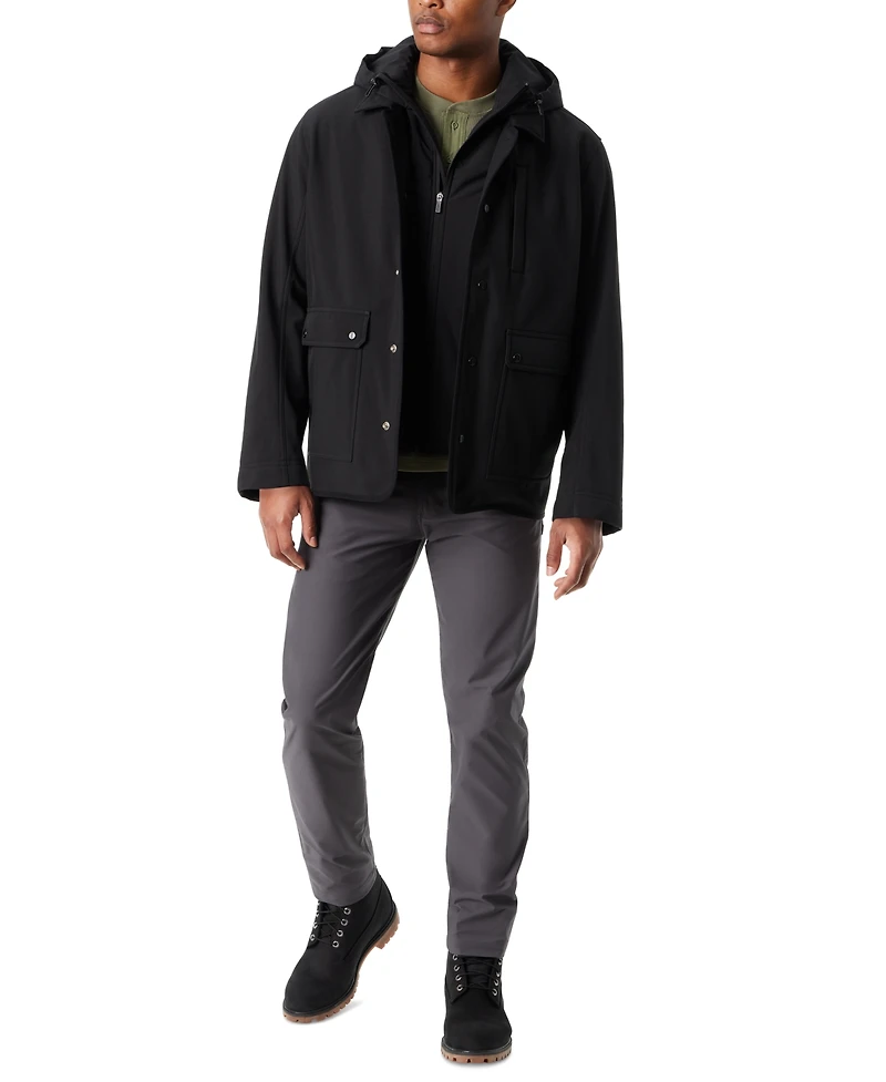 Bass Outdoor Men's Storm System Barn Jacket with Removable Hood