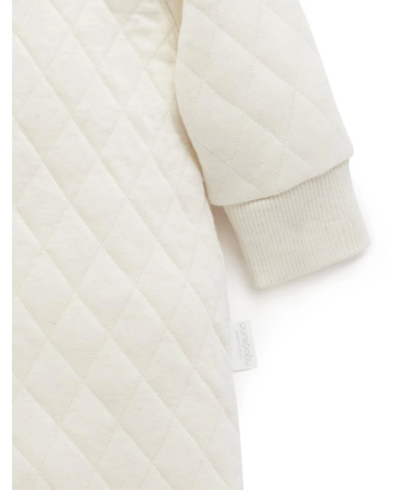 Purebaby Baby Boy and Baby Girl Quilted Coverall
