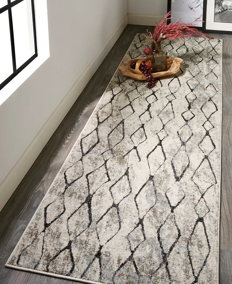Feizy Kano 3872F 2'7"x8' Runner Area Rug