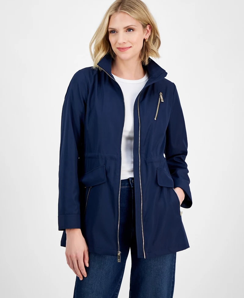 Michael Michael Kors Women's Hooded Water-Resistant Anorak Coat