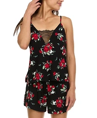 Flora by Nikrooz Women's Jo Floral Cami & Shorts Sleep Set