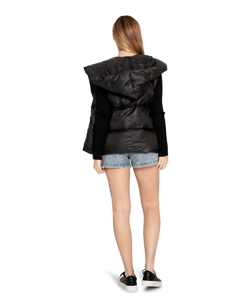 Belle & Bloom Women's Over My Head Hooded Puffer Vest