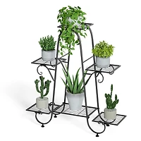 Unho Multilayer 6 Tier Plant Stand Metal Flower Rack Stand Display Holder Garden