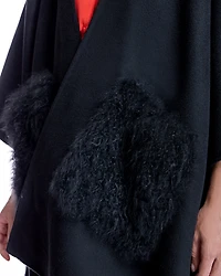 Julia & Stella by Maximilian Women's Wool Blend Cape