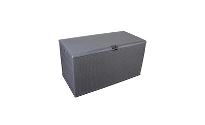 Slickblue Outdoor Garden Plastic Storage Deck Box - Lockable, Waterproof Chest